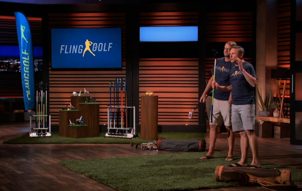 founders of flinggolf on shark tank