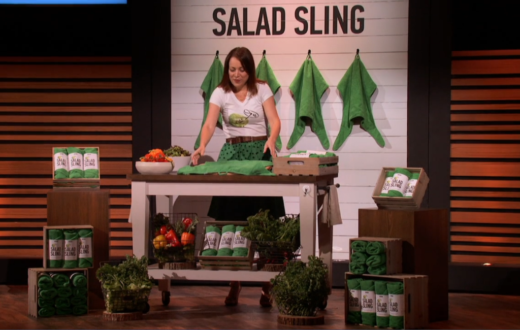 jill visit pitching salad sling on shark tank