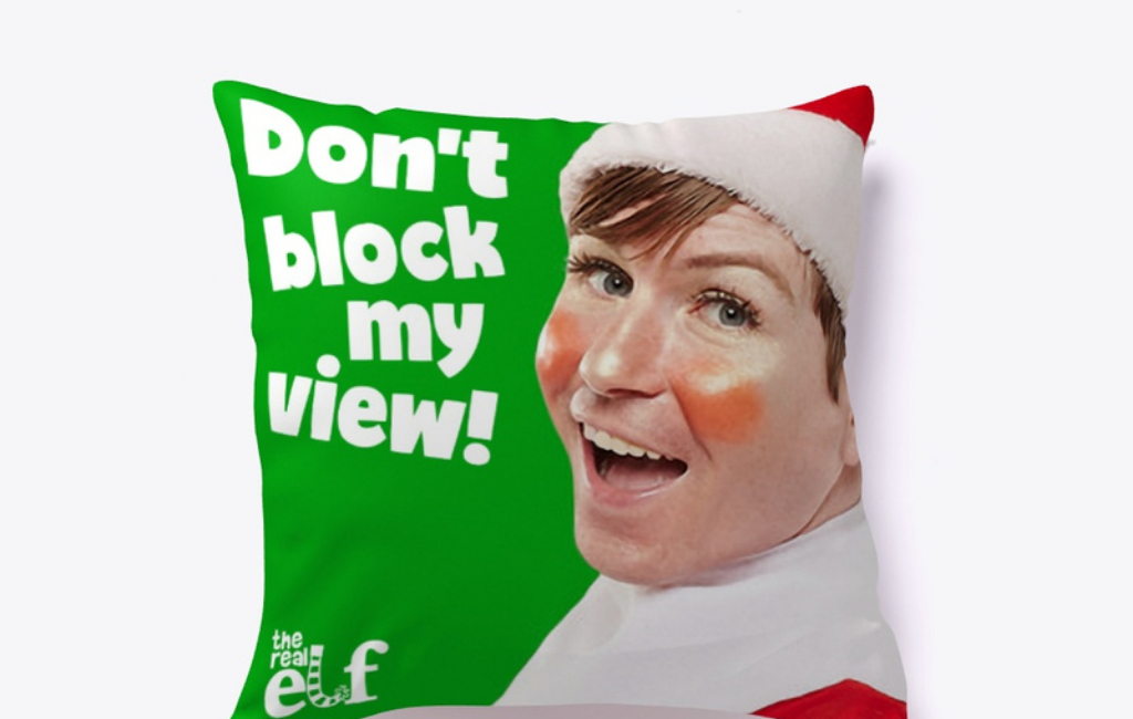 pillow with elf