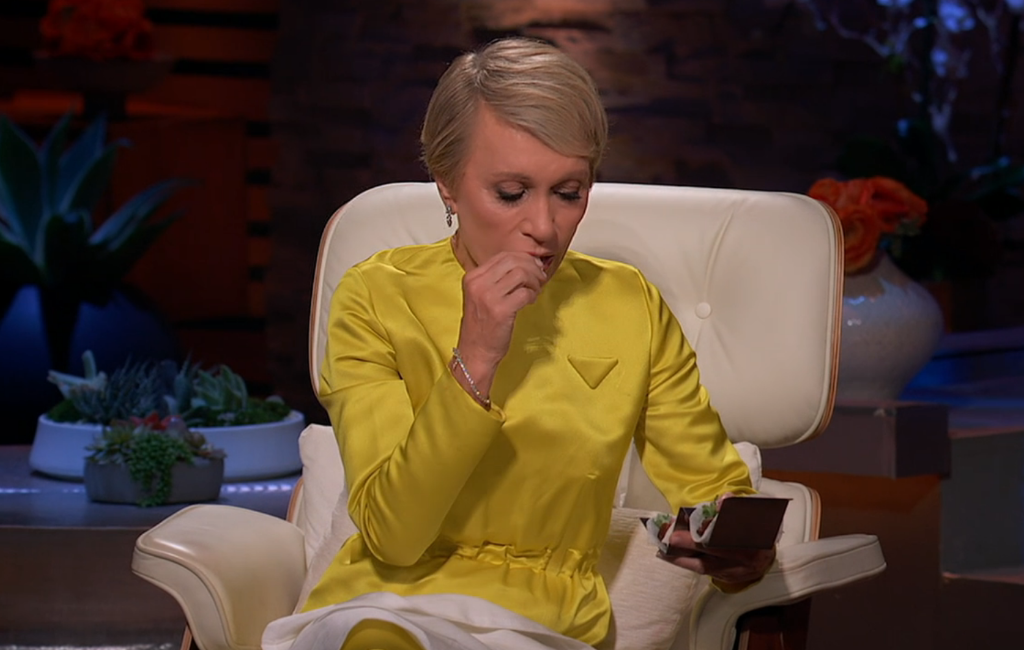 barbara corcoran eating jicafoods sample