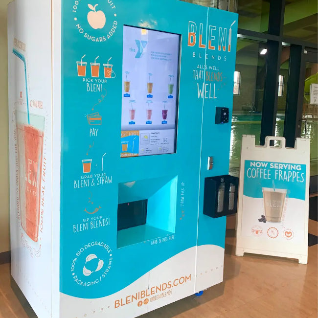 bleni blends smoothie vending machine