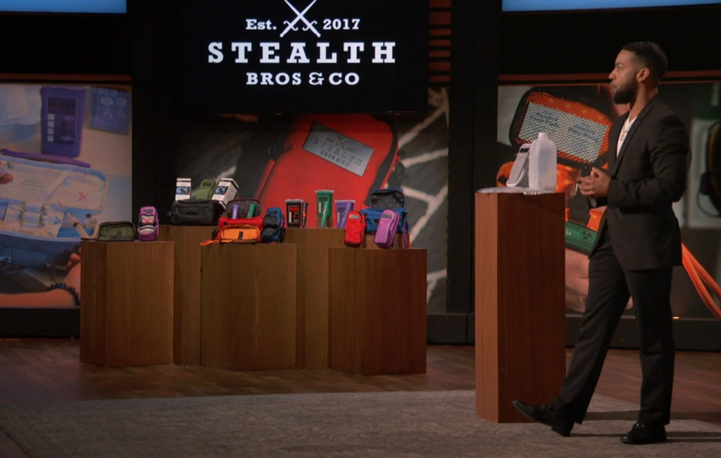 founder of stealth bros and co dopp kit pitching on shark tank season 14