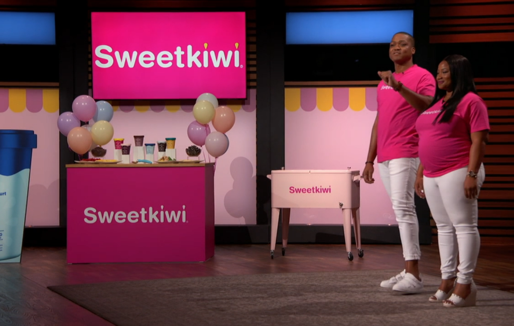 founders of sweetkiwi whipped greek yogurt pitching on shark tank season 14