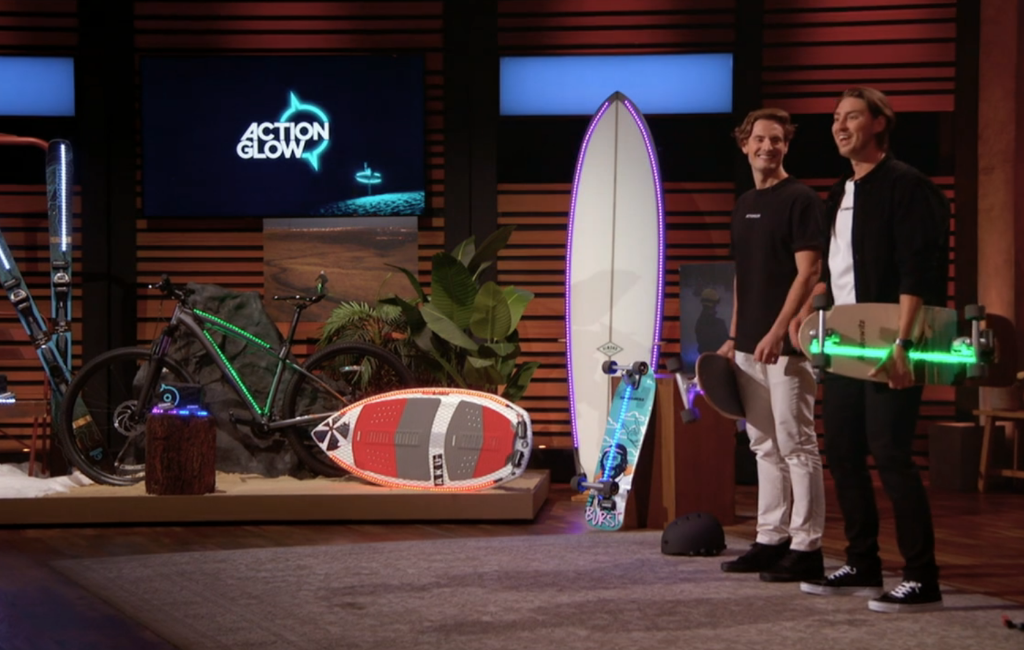 founders of actionglow pitching on shark tank