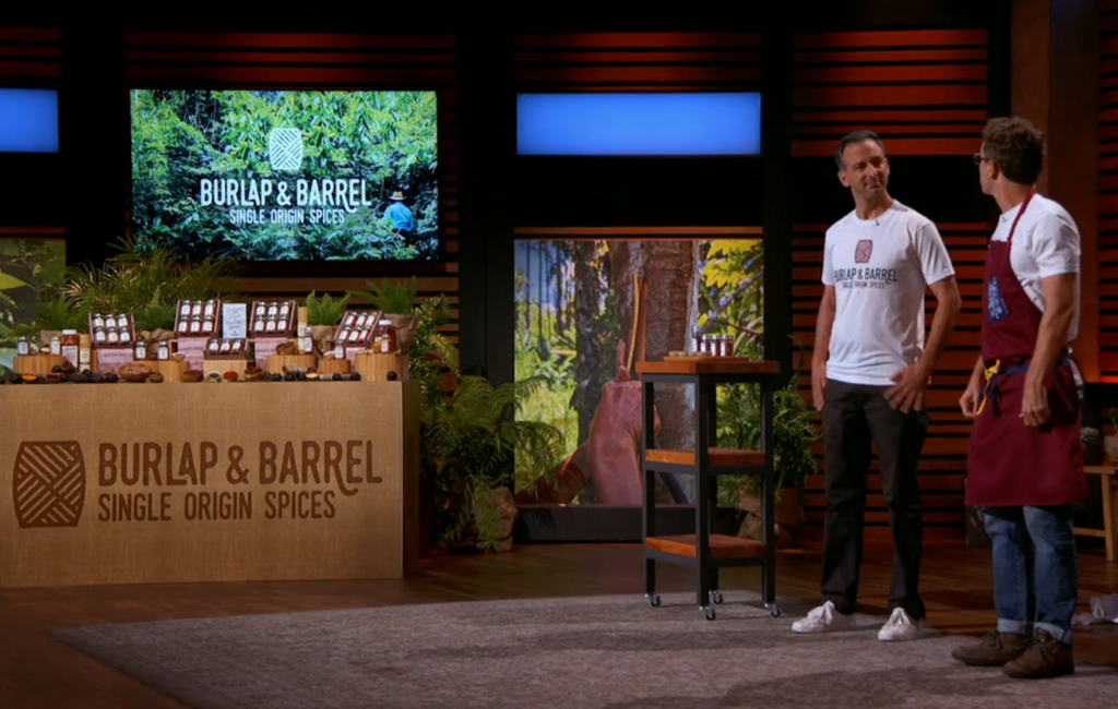 founders of burlap and barrel spices pitching on shark tank season 14