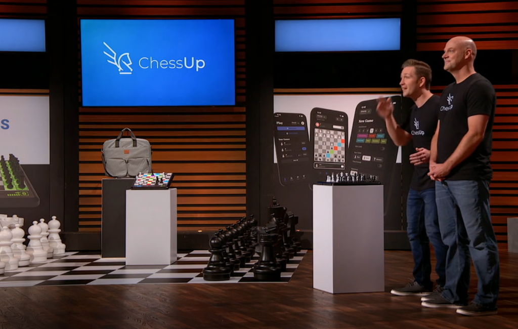 founders of chessup electronic chess board pitching on shark tank