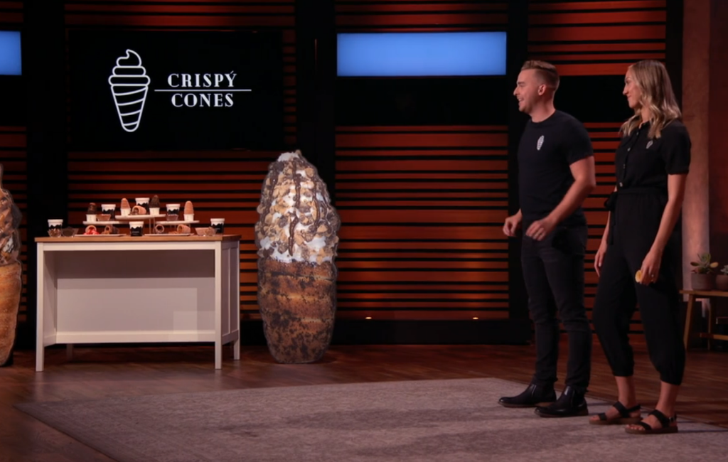 founders of crispy cone pitching on shark tank season 14