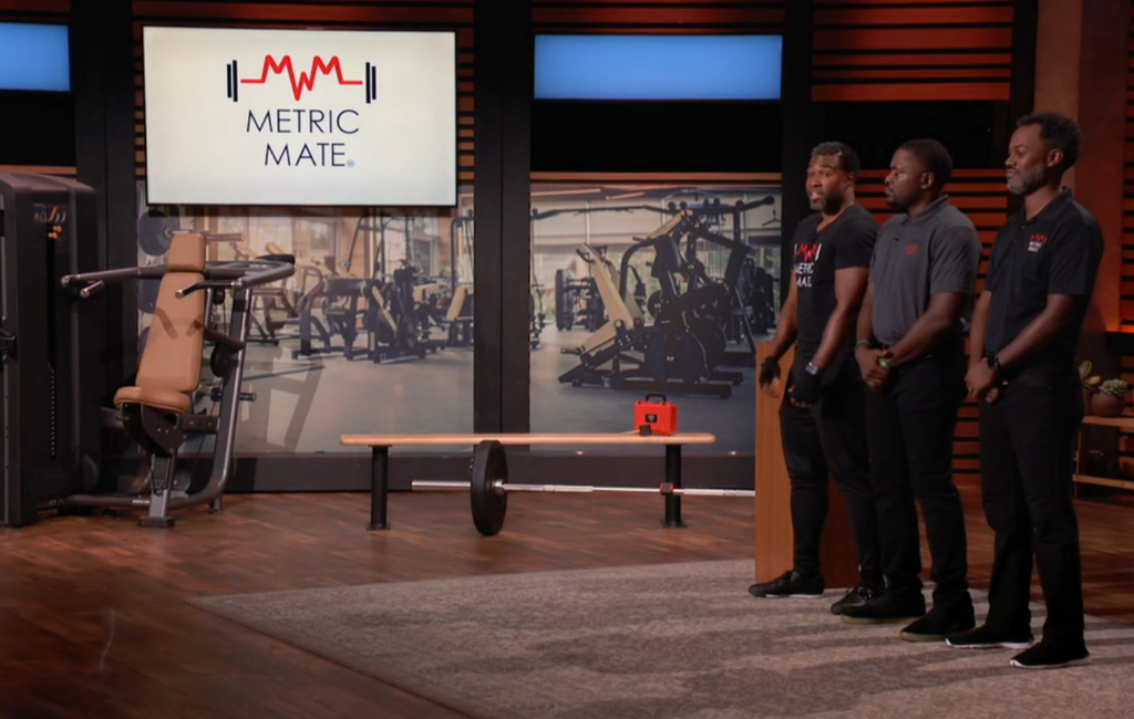 founders of metric mate pitching on shark tank