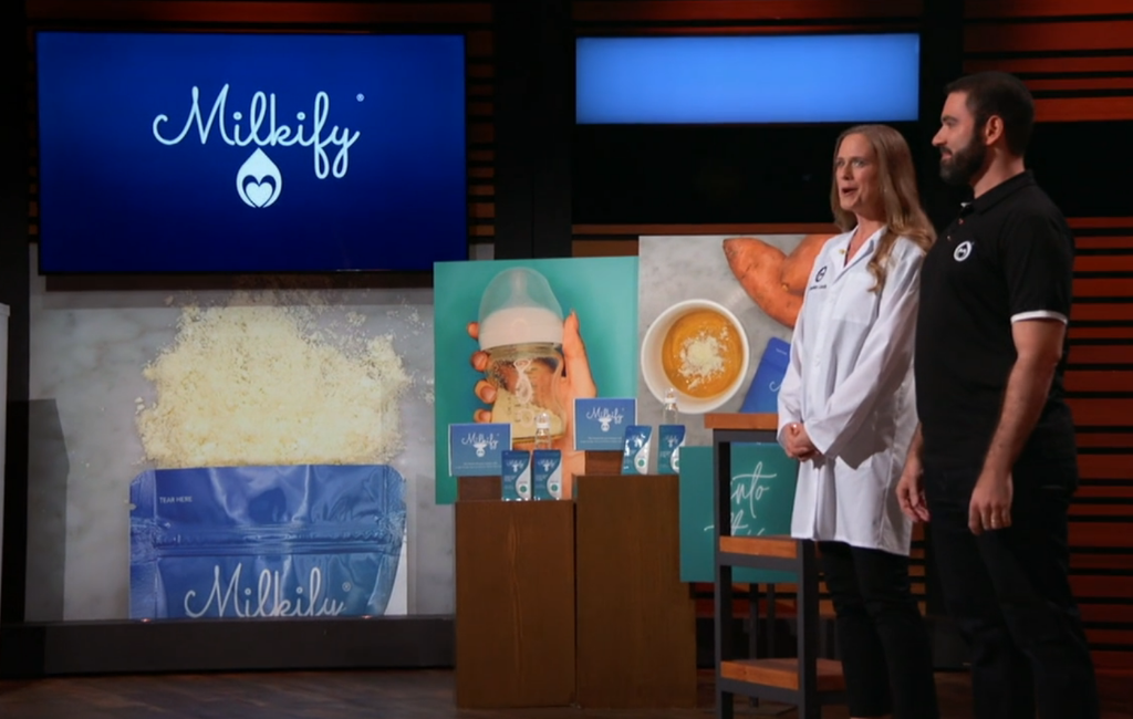 founders of milkify pitching on shark tank