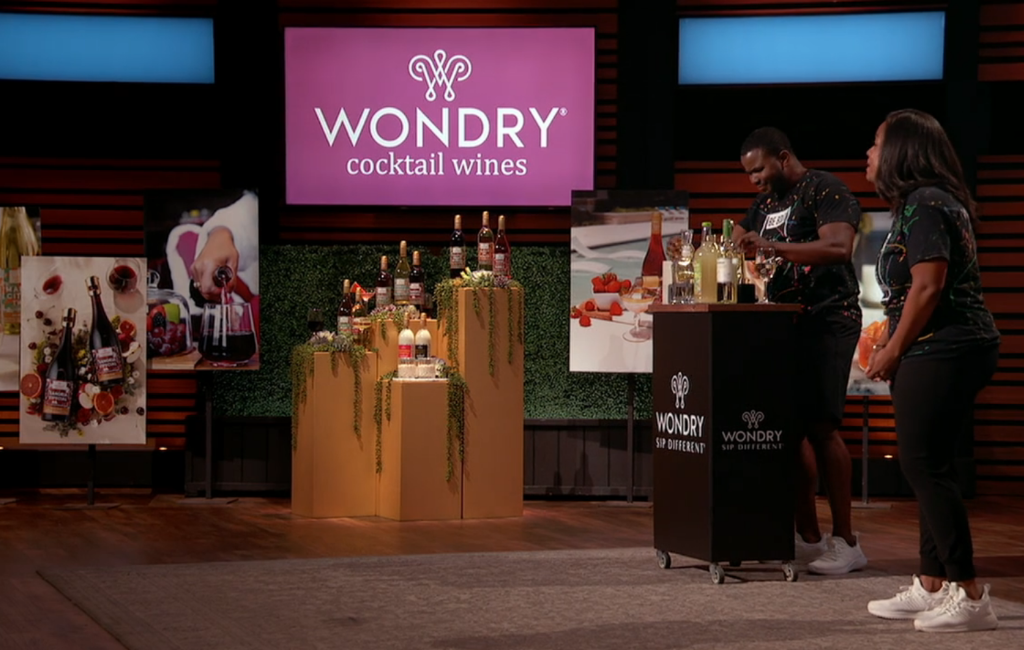 founders of wondry cocktail wines pitching on shark tank