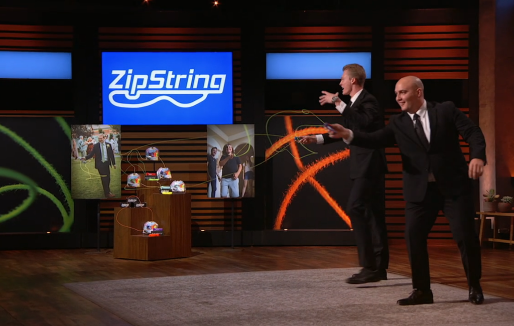 founders of zipstring toy pitching on shark tank season 14