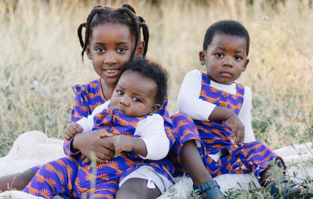 kids in grass