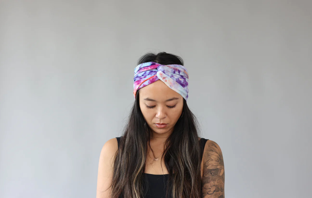 woman wearing headband