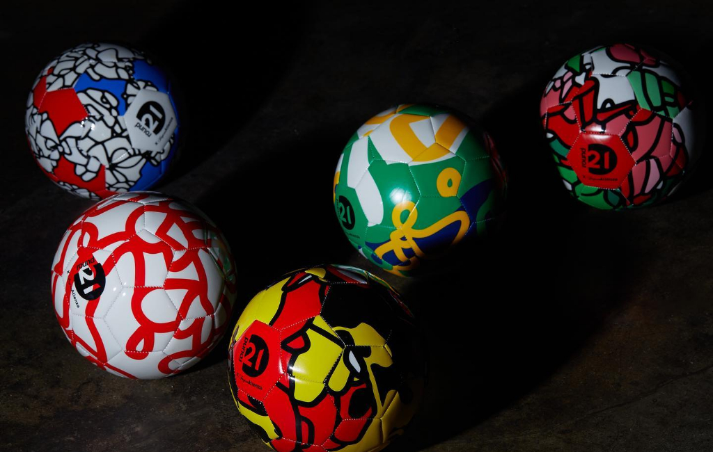 painted art footballs