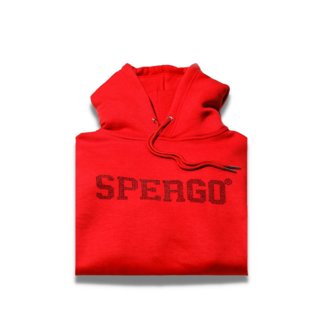 red sprego hoodie