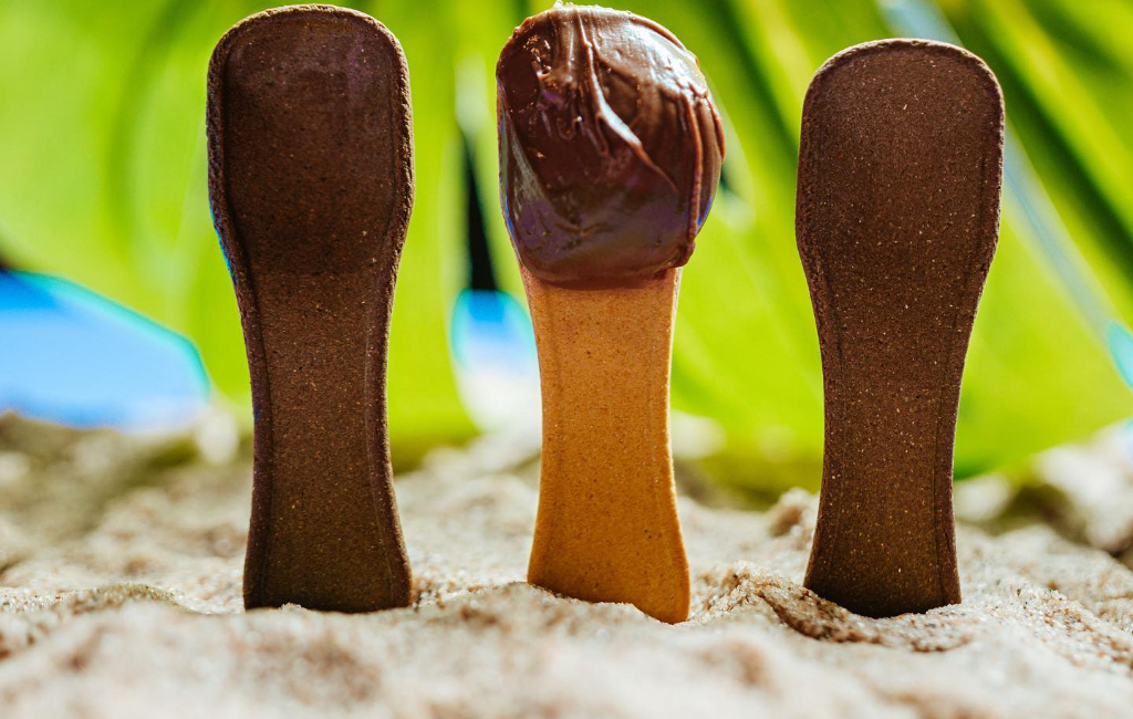 spoon in ice cream