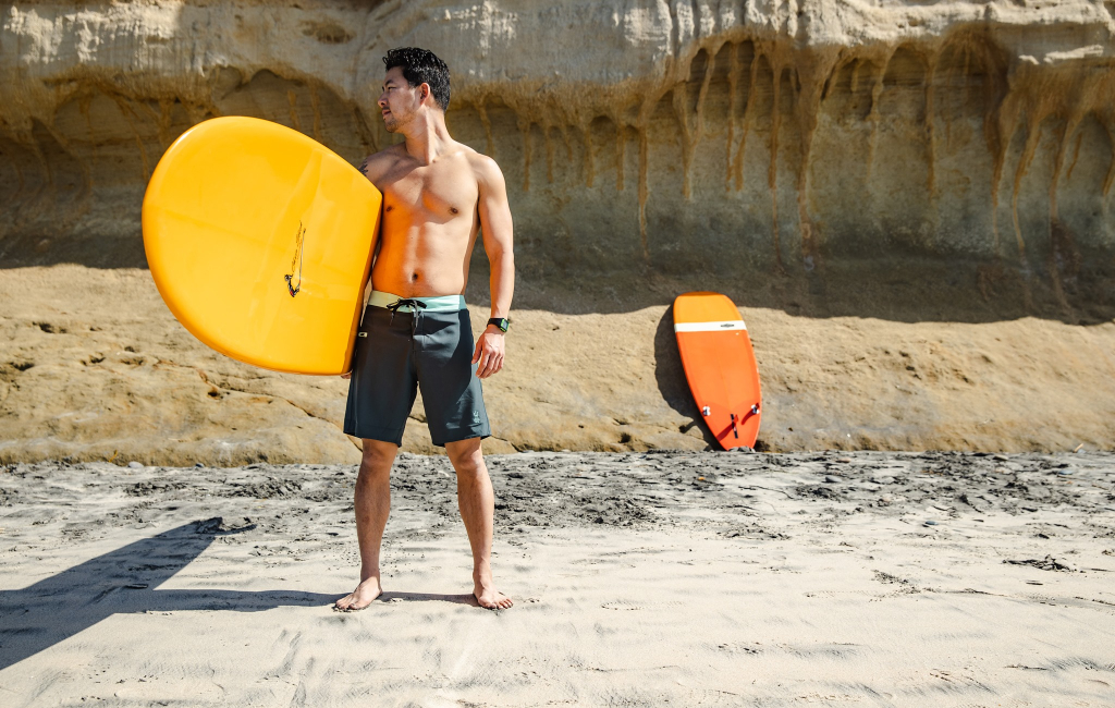 surfer on beach