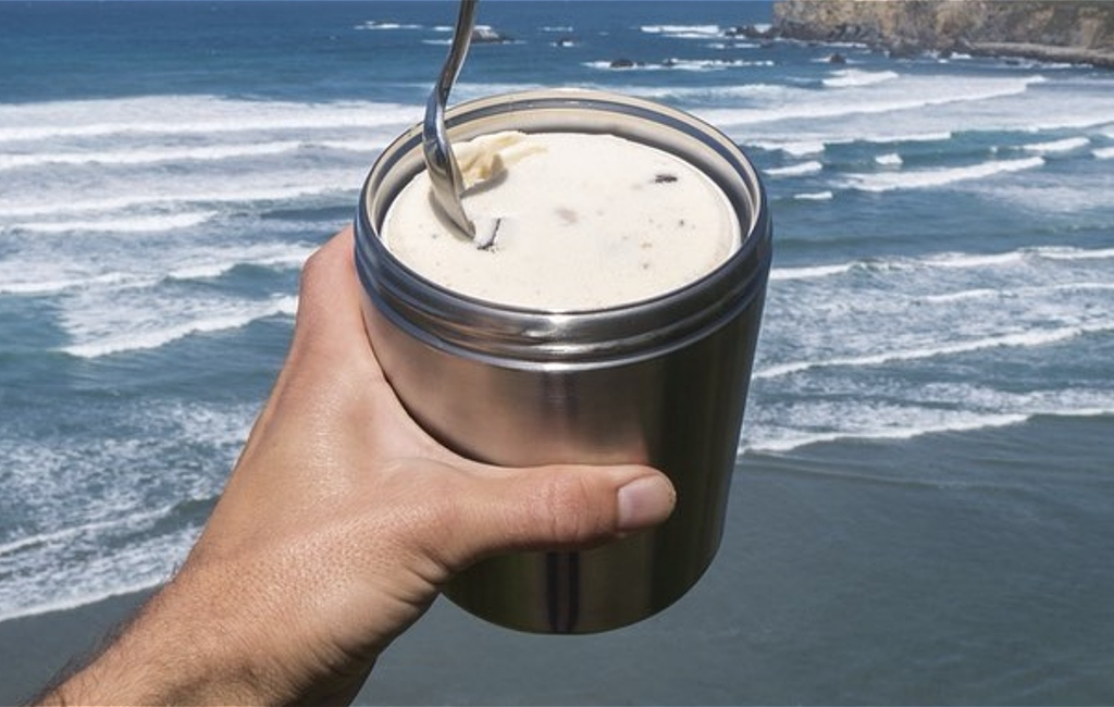 using the ice cream canteen thermos container for pint ice cream