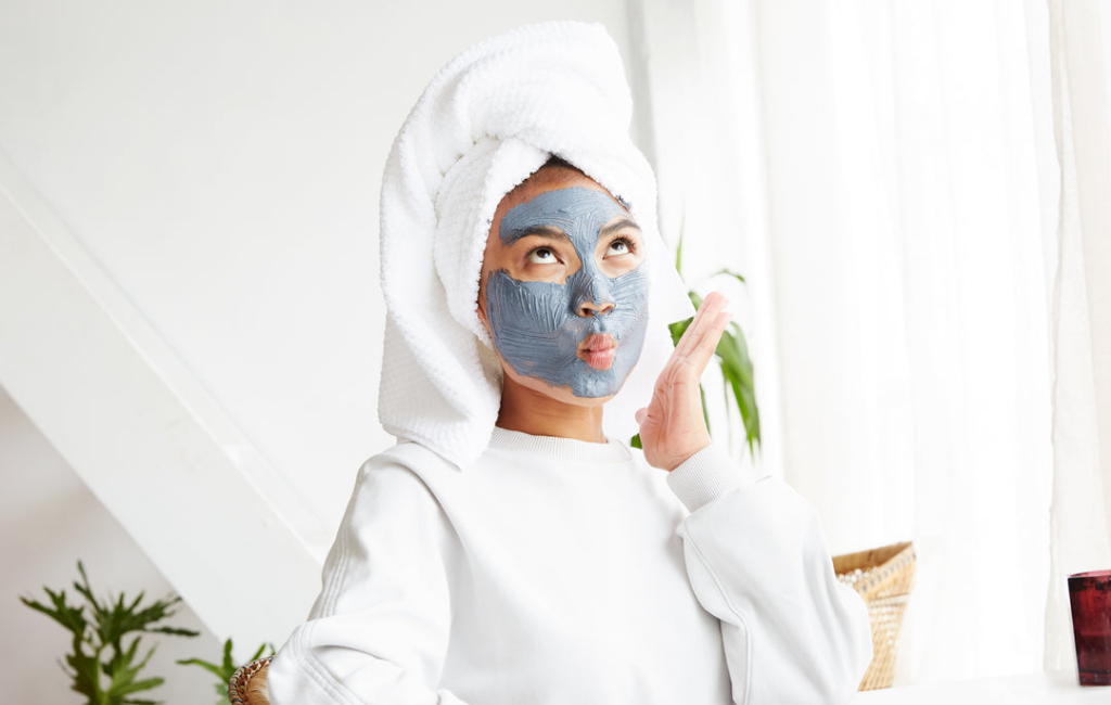 women with face mask