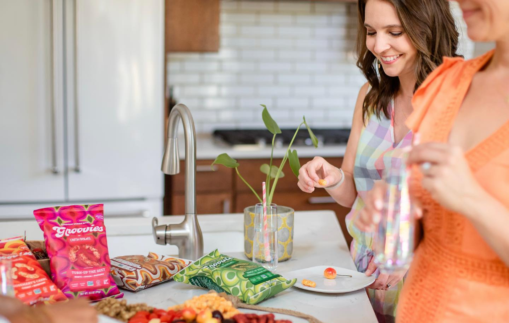 Women having a snack