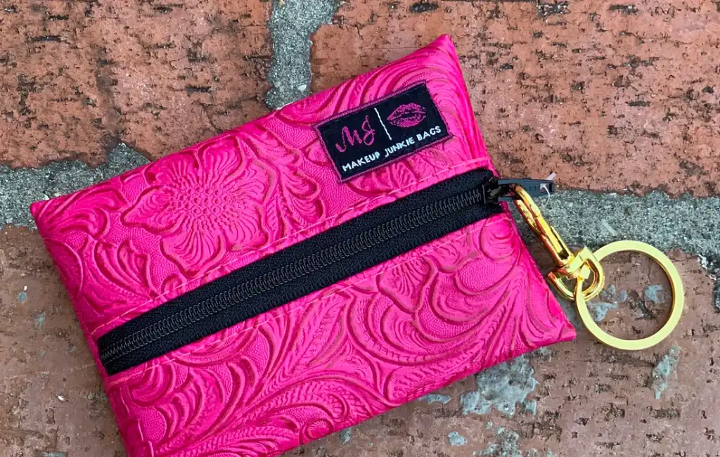 pink makeup bag