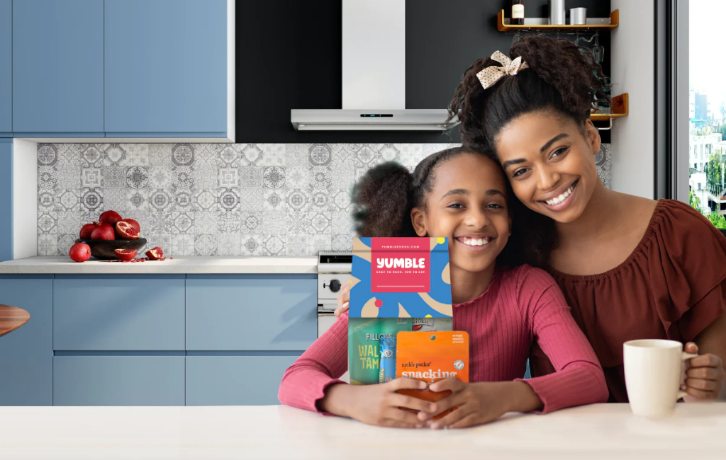 mom and daughter in kitchen