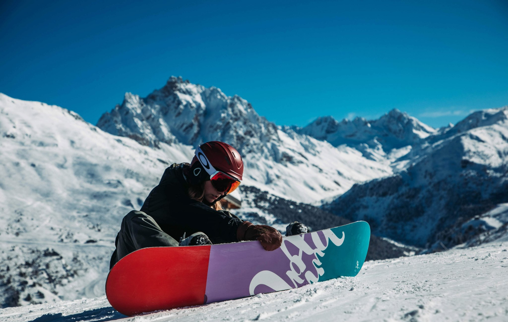 snowboarder on mountain