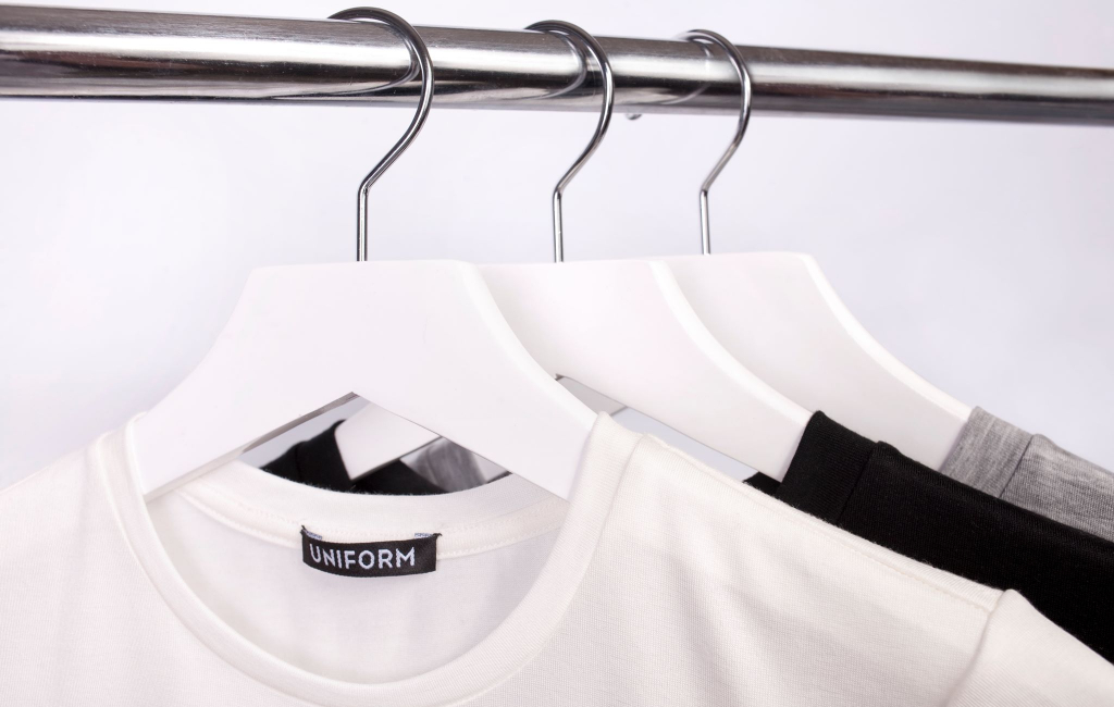 t-shirts on hangers