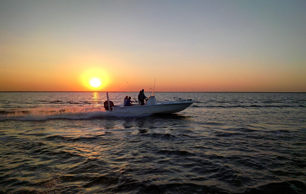 Fishermen on boat