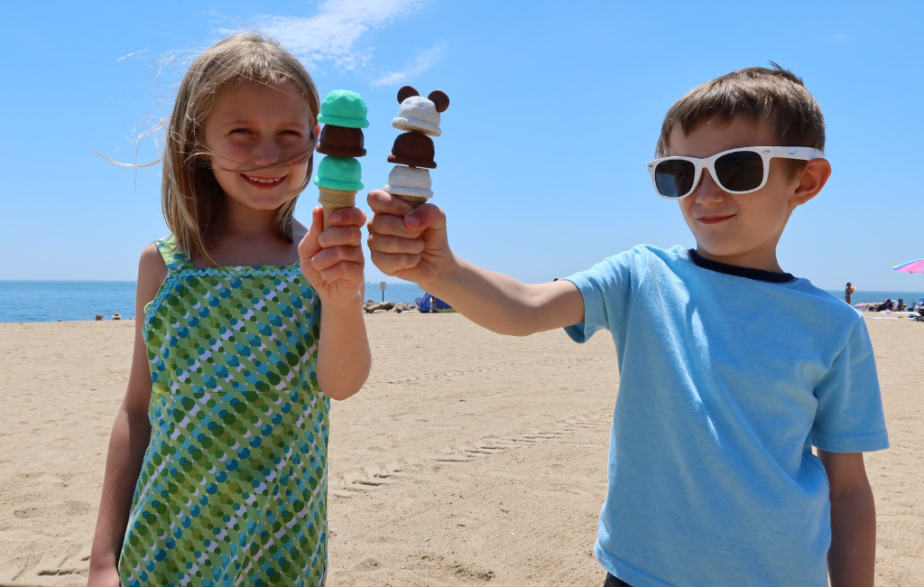 kids on beach