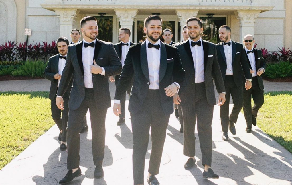 groomsman in suits