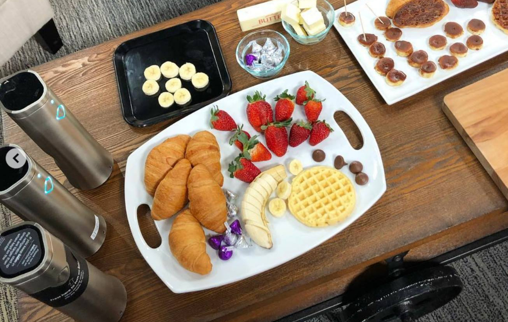 fruits and croissants