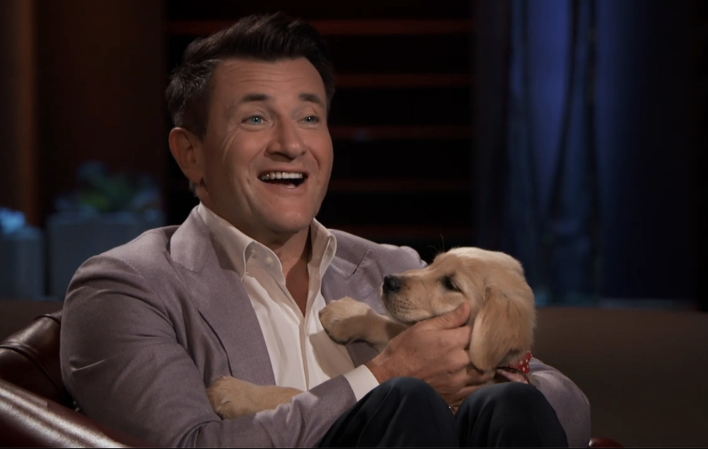 Robert with puppy