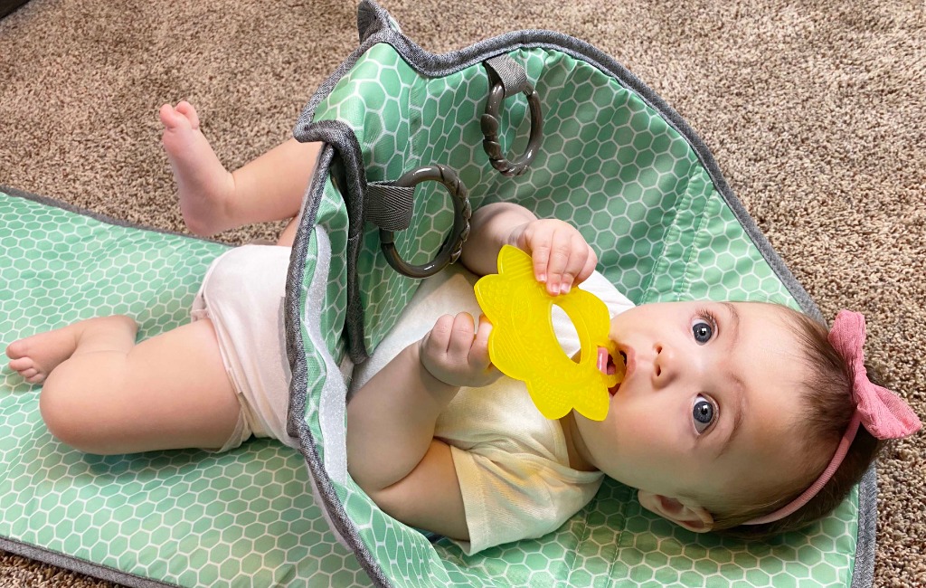 baby-with-snoofybee-diaper-changing-pad