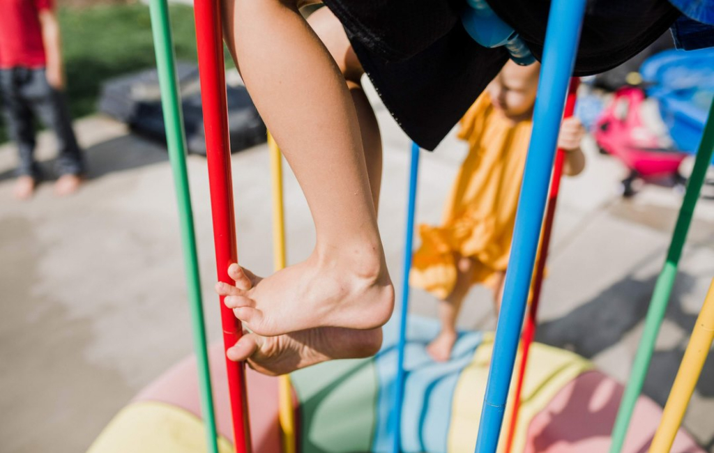 kids playing outside