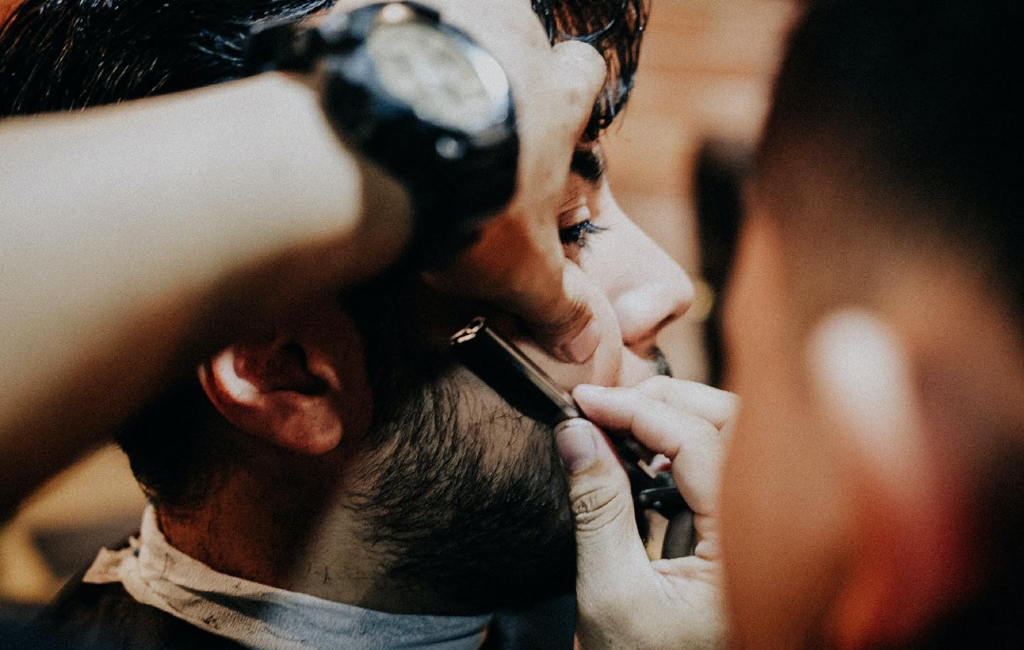 beard shaving process