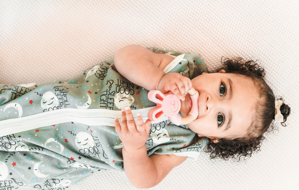 baby girl with toy