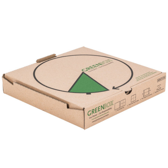 green box pizza box