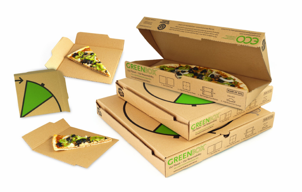 green box pizza box