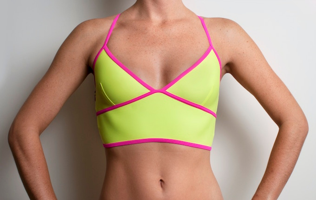 woman in sport bra