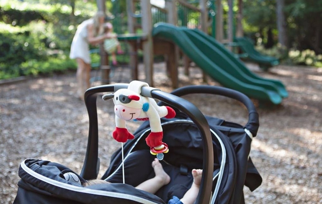 baby playing with toy