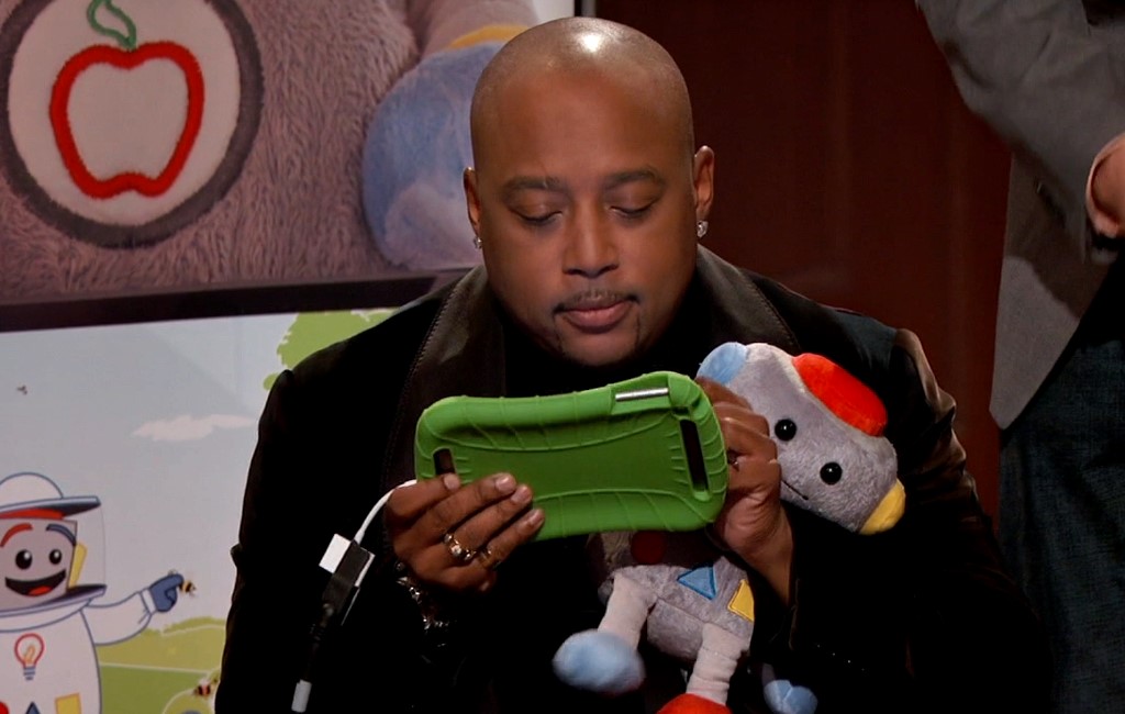 daymond-checking-out-trobo-stem-toy