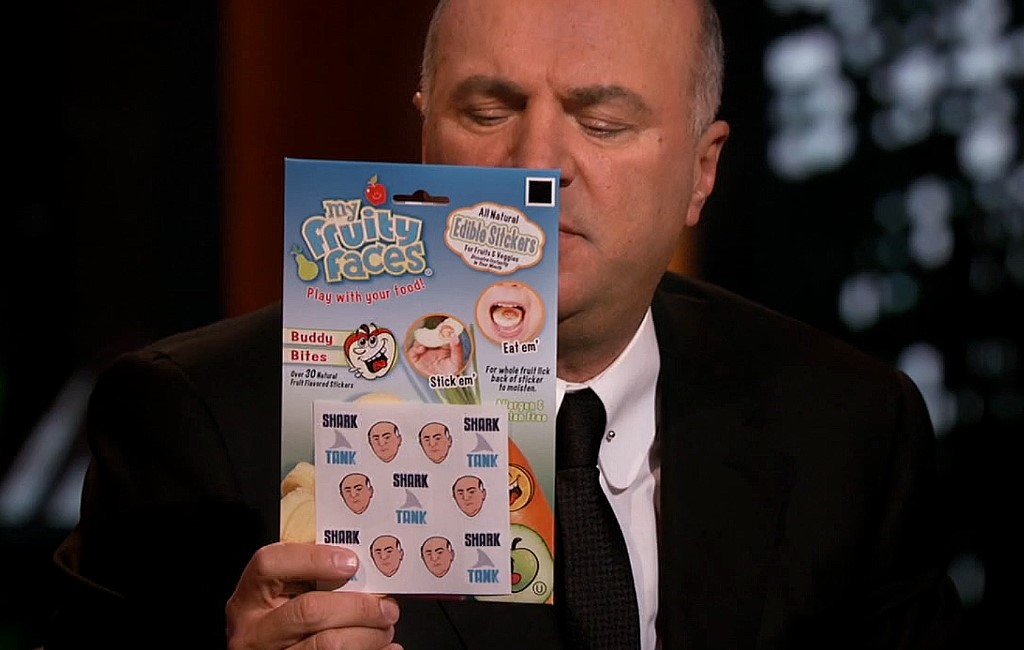 kevin-holding-fruity-faces-edible-stickers