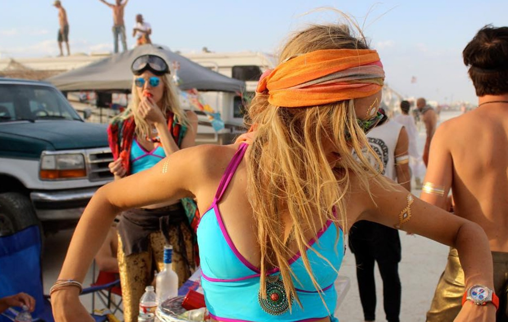 woman on festival