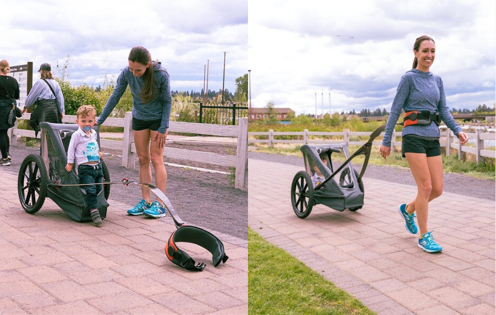 mom-and-son-using-kidrunner-stroller