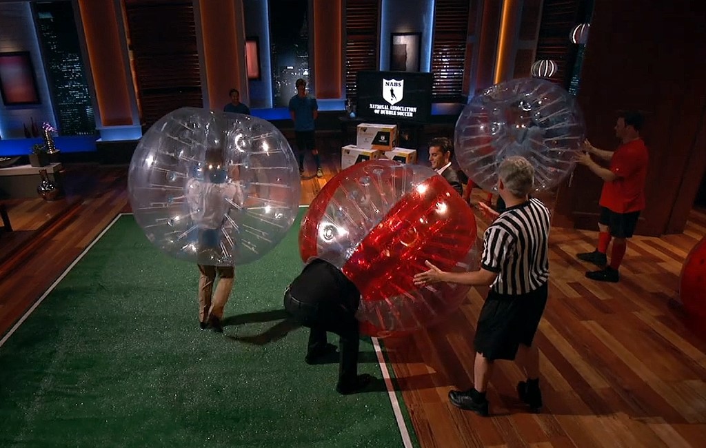 the-sharks-trying-out-national-association-of-bubble-soccer