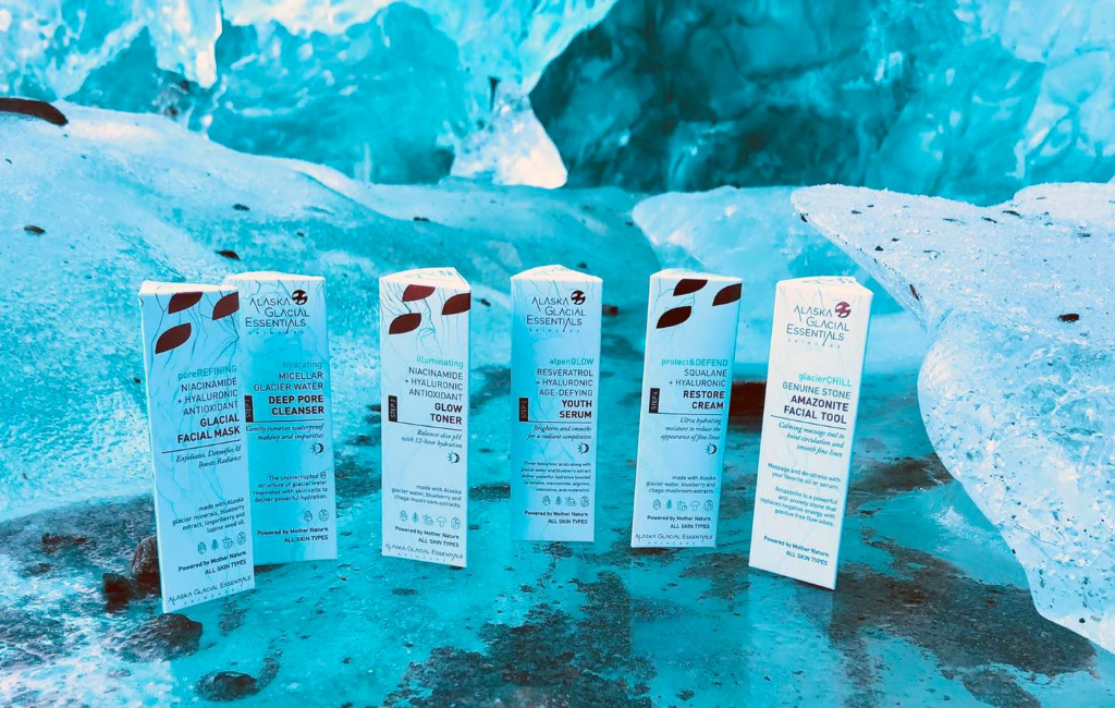 Alaska-glacial-products-on-ice