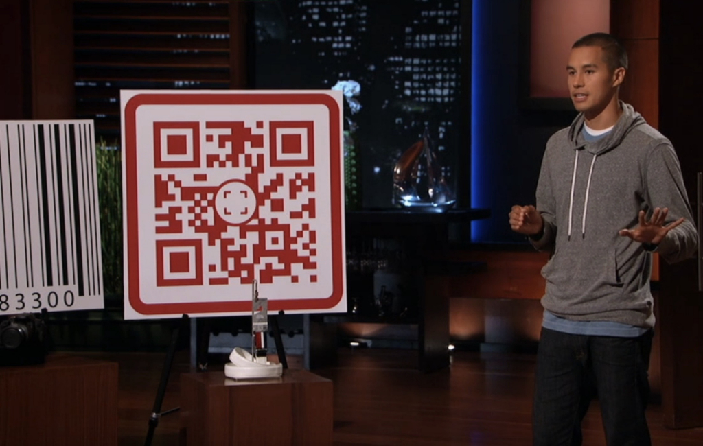 Scan QR codes shark tank