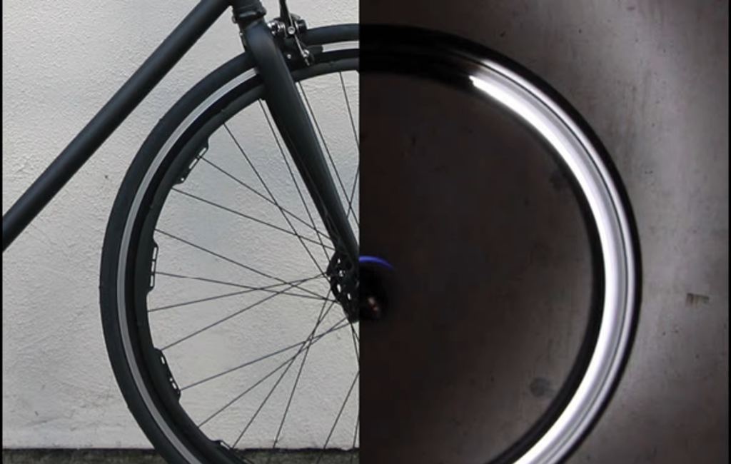 bicycle tire with lights