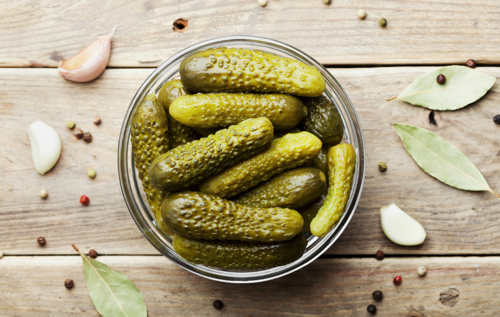 pickles in bowl